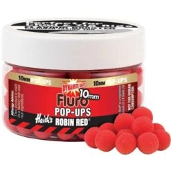 BOUILLETTE FLOTTANTE DYNAMITE BAITS FLURO POP-UPS ROBIN RED